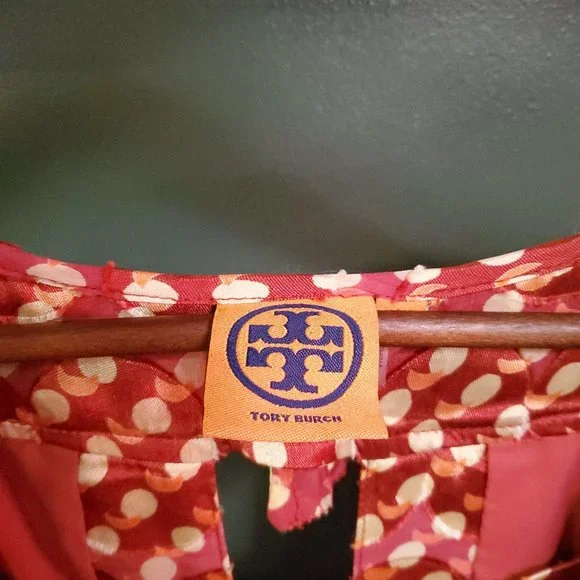 Tory Burch | Polka Dot Silk Blend Dress - Picture 7 of 7